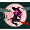 download Witch clipart image with 315 hue color
