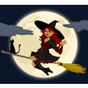 download Witch clipart image with 0 hue color