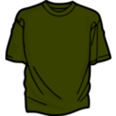 download Brown T Shirt clipart image with 45 hue color