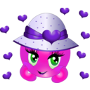 download Cute Girl Smiley Emoticon clipart image with 270 hue color