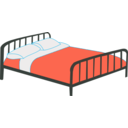 download Double Bed clipart image with 315 hue color