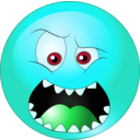 download Rage Smiley Emoticon clipart image with 135 hue color