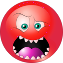 download Rage Smiley Emoticon clipart image with 315 hue color