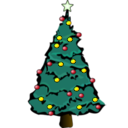 download Christmas Tree clipart image with 45 hue color