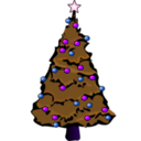 download Christmas Tree clipart image with 270 hue color