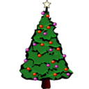 download Christmas Tree clipart image with 0 hue color