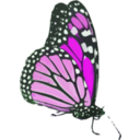 download Danaus Plexippus Ii clipart image with 270 hue color