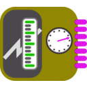 download Strain Gauge clipart image with 270 hue color