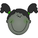 download Girlface7 clipart image with 90 hue color