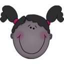 download Girlface7 clipart image with 315 hue color