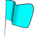 download Red Flag clipart image with 180 hue color