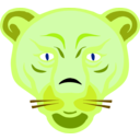 download Lion Face clipart image with 45 hue color