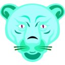 download Lion Face clipart image with 135 hue color