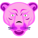 download Lion Face clipart image with 270 hue color