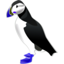 download Puffin clipart image with 225 hue color