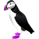 download Puffin clipart image with 270 hue color