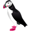 download Puffin clipart image with 315 hue color