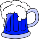 download Beer Mug clipart image with 180 hue color
