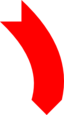 Arrow Down Red