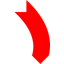 Arrow Down Red