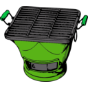 download Hibachi Grill clipart image with 90 hue color