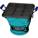 download Hibachi Grill clipart image with 180 hue color