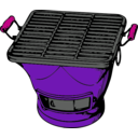 download Hibachi Grill clipart image with 270 hue color