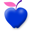 download Apple clipart image with 225 hue color