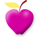 download Apple clipart image with 315 hue color