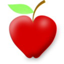 download Apple clipart image with 0 hue color