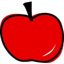 download Manzana clipart image with 0 hue color