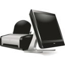 download Printer Monitor clipart image with 180 hue color