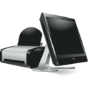 download Printer Monitor clipart image with 270 hue color