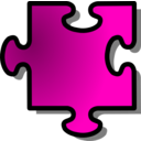download Red Jigsaw Piece 11 clipart image with 315 hue color