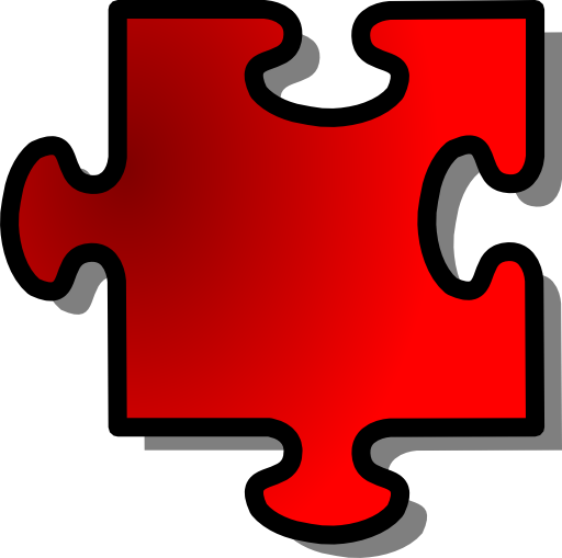 Red Jigsaw Piece 11