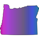 download Oregon clipart image with 180 hue color
