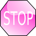 download Stop Sign clipart image with 315 hue color