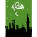 download Ramadan Kareem clipart image with 225 hue color