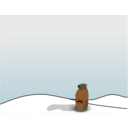download Groundhog Emerging clipart image with 0 hue color