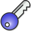 download Key clipart image with 180 hue color