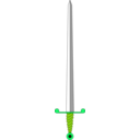 download Sword clipart image with 90 hue color