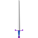 download Sword clipart image with 225 hue color