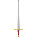 download Sword clipart image with 0 hue color