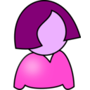 download Woman clipart image with 270 hue color