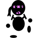 download Ninja clipart image with 270 hue color