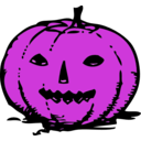 download Pumpkin clipart image with 270 hue color
