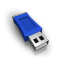 download Usb Stick 3d clipart image with 225 hue color