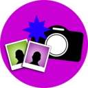 download Entertainment Camera Still clipart image with 225 hue color