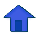 download Home Icon clipart image with 180 hue color