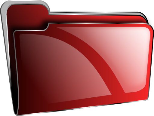 Folder Icon Red Empty